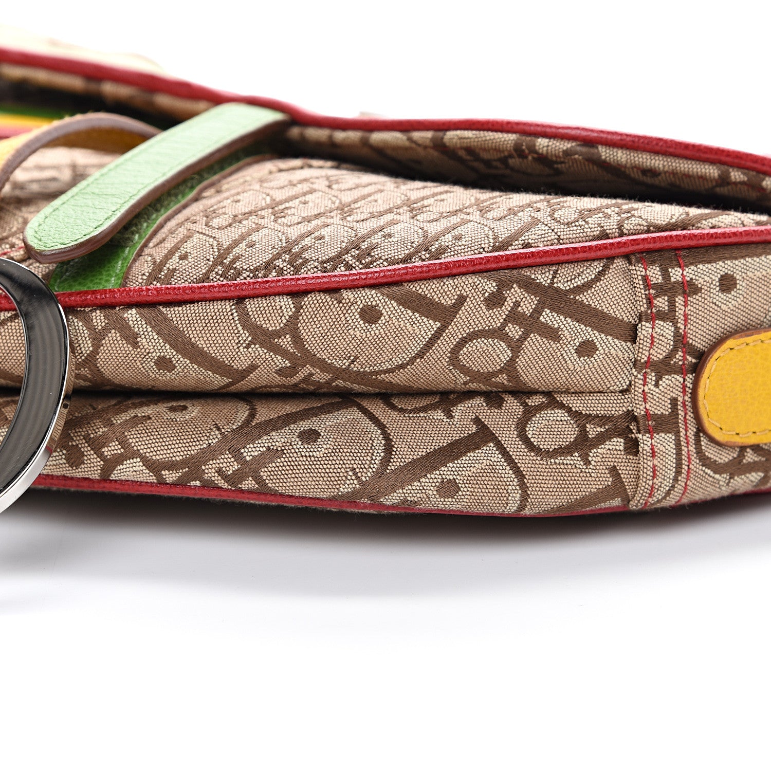 Christian Dior Monogram Rasta Saddle Bag Beige 9 of 10
