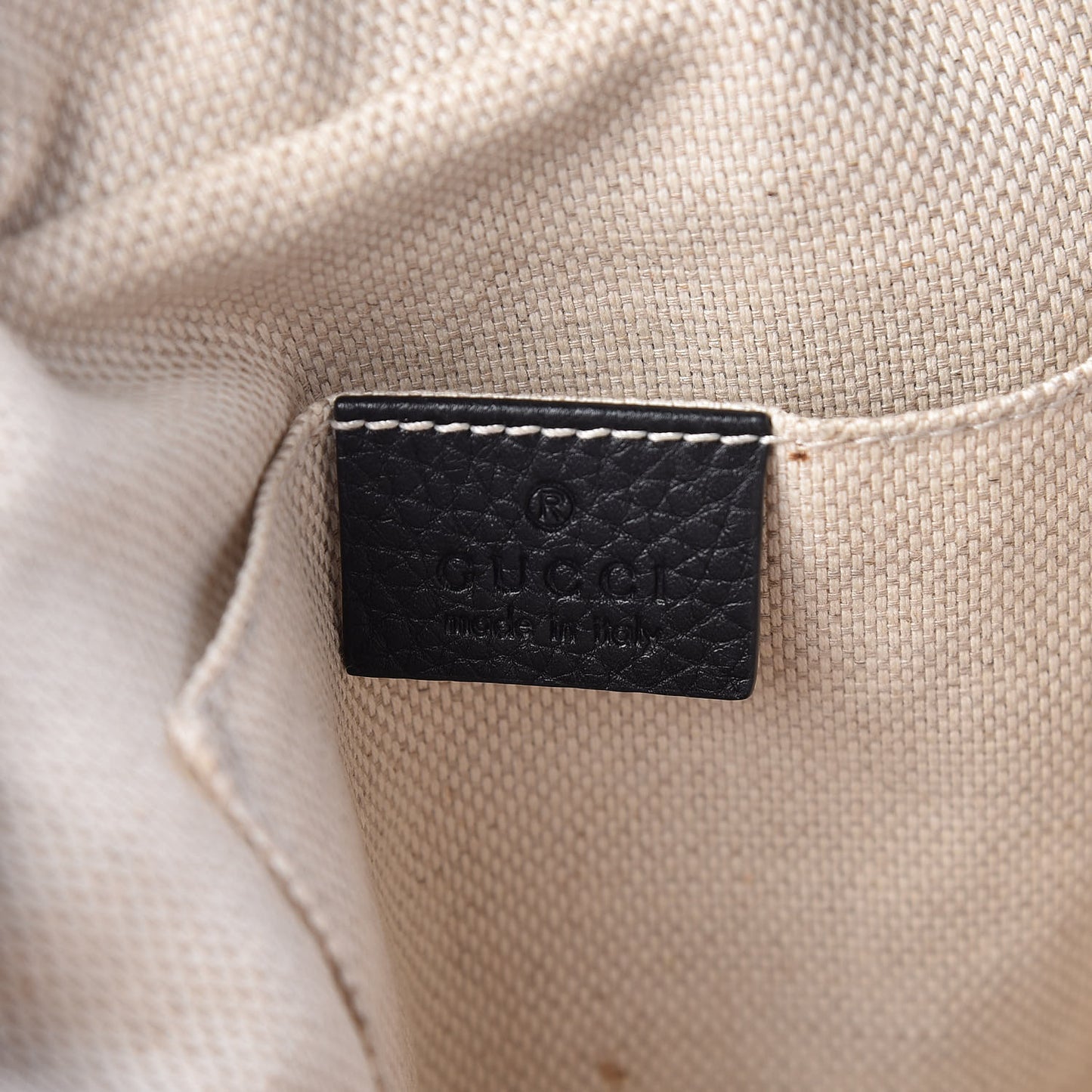 Pebbled Calfskin Small Soho Disco Bag Black
