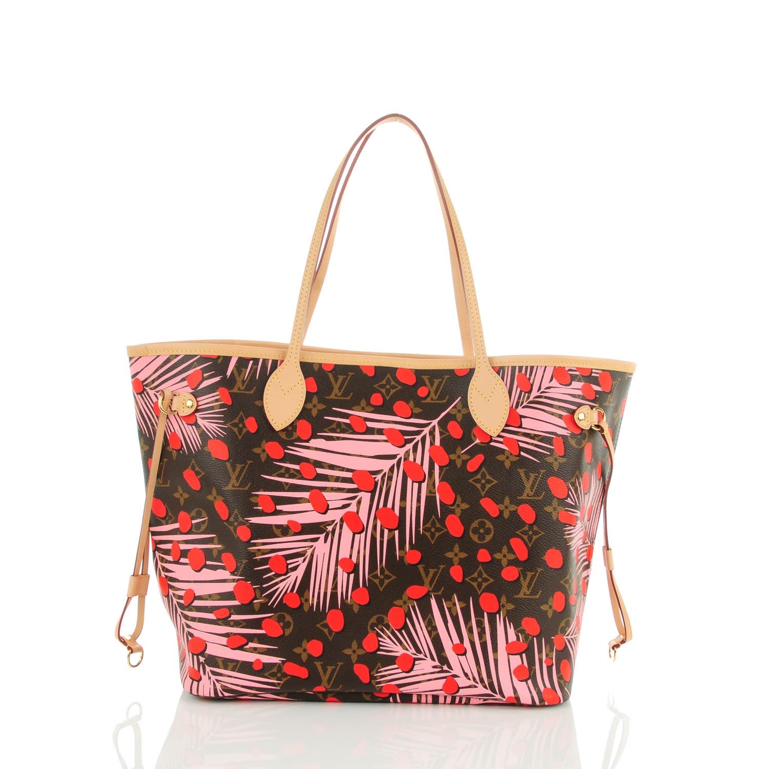 Louis Vuitton Monogram Jungle Dots Neo Neverfull MM Sugar Pink Poppy 3 of 8