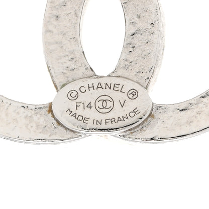 Chanel Crystal CC Earrings Silver 3 of 5