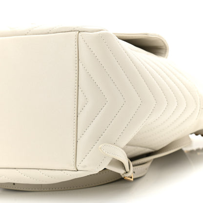 Saint Laurent Lambskin Matelasse Monogram Joe Backpack Cream 10 of 10