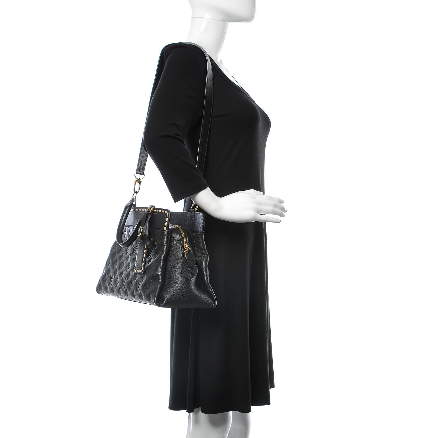 Louis Vuitton Empreinte Vosges MM Black 2 of 9