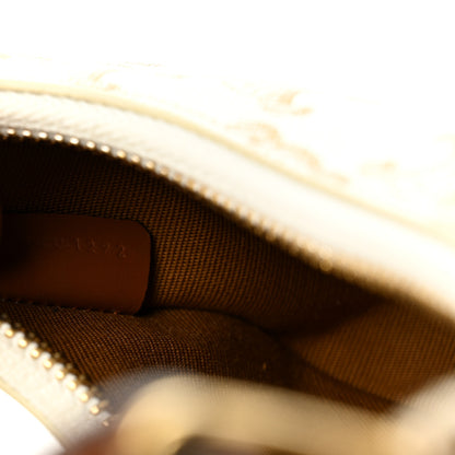 Celine Canvas Calfskin Mini Ava Triomphe Shoulder Bag White 7 of 10