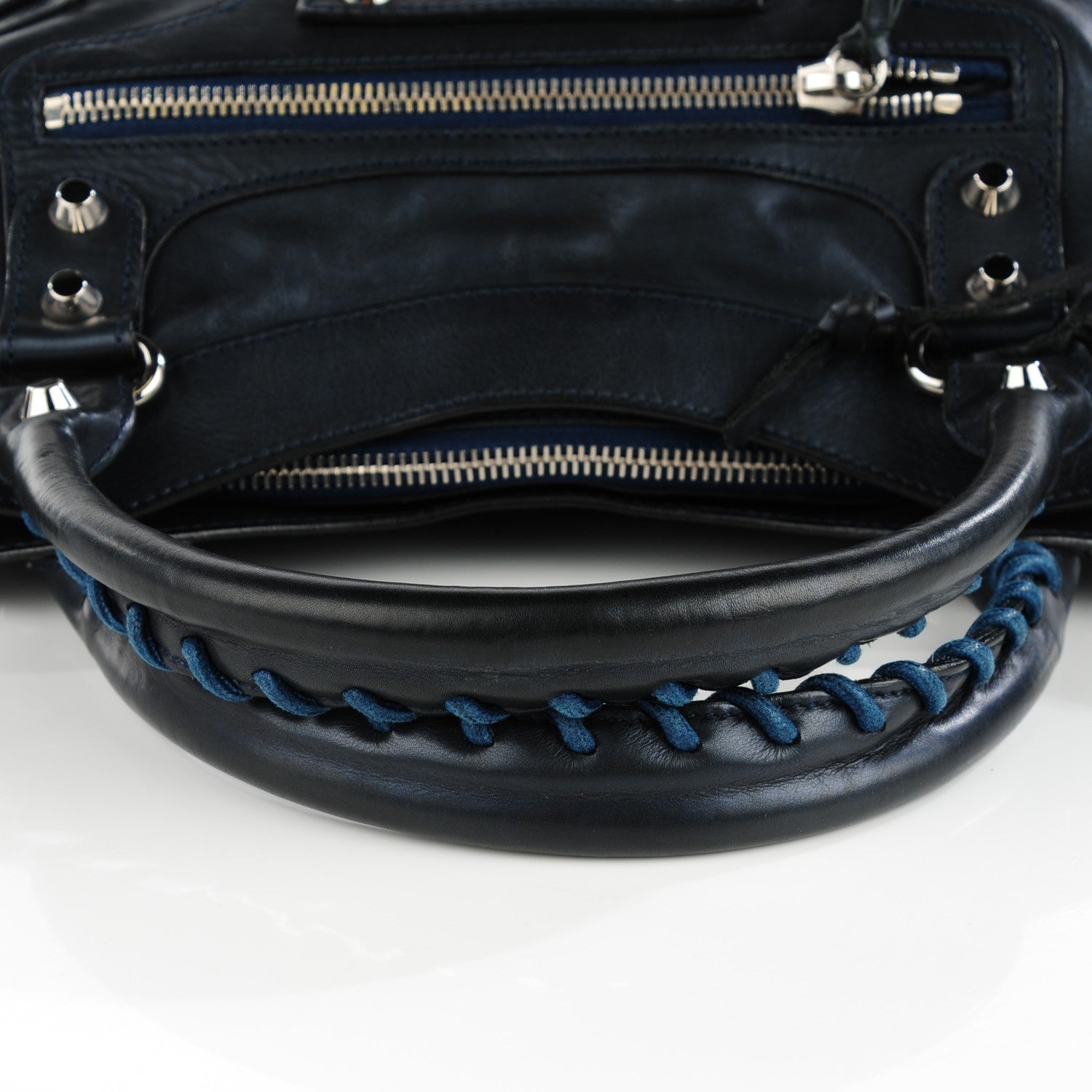 Balenciaga Iridescent Agneau Classic Hardware First Bleu Mineral 5 of 8