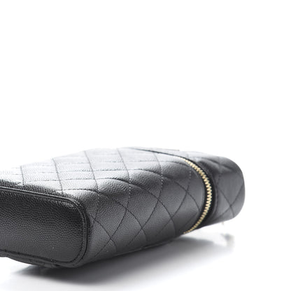 Chanel Caviar Quilted Phone Holder With Chain Black 9 of 11