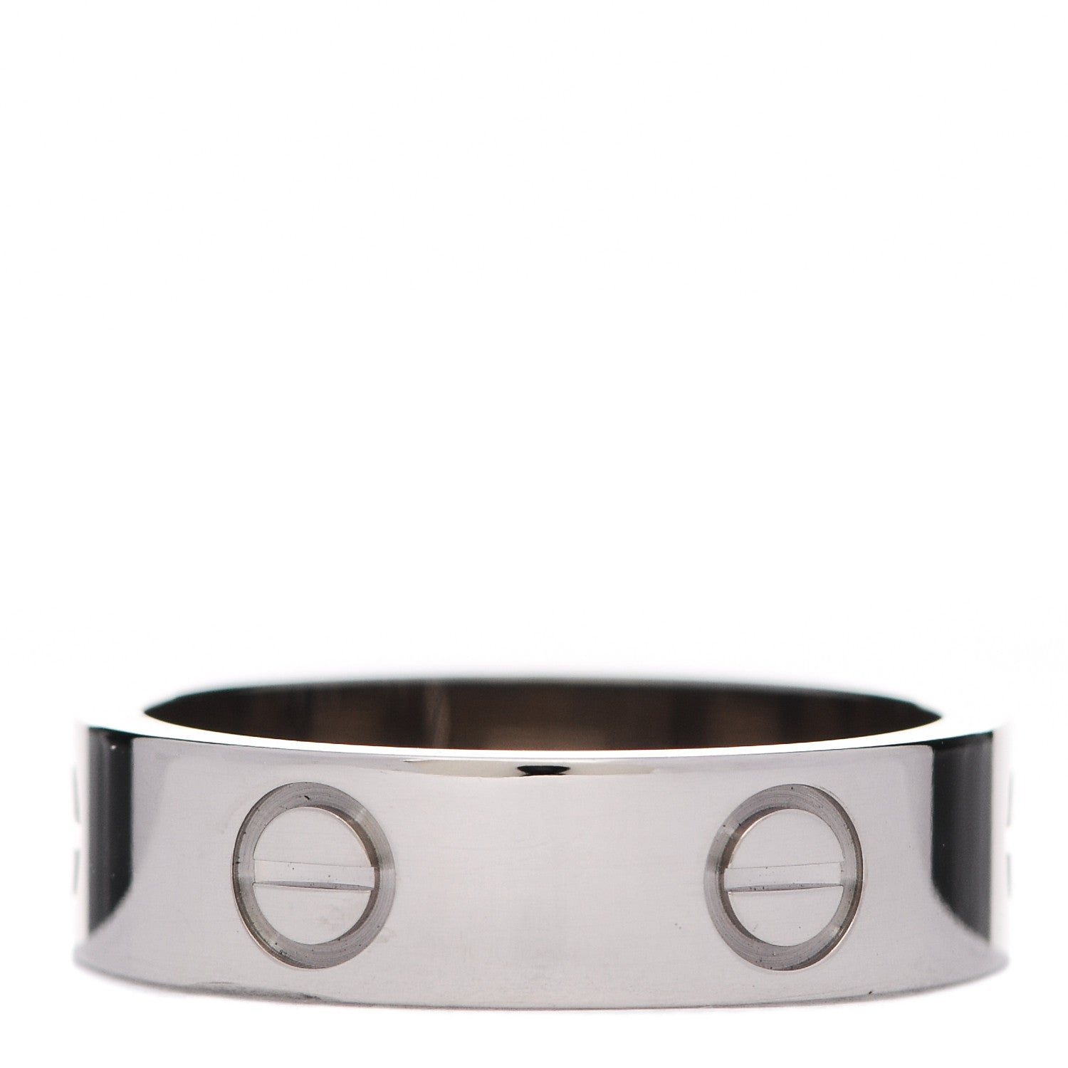 Cartier 18K White Gold 5.5mm LOVE Ring 55 7.25 3 of 7