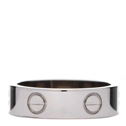 Cartier 18K White Gold 5.5mm LOVE Ring 55 7.25 3 of 7