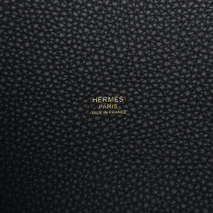 Hermes Taurillon Clemence Picotin Lock 22 MM Black 6 of 9