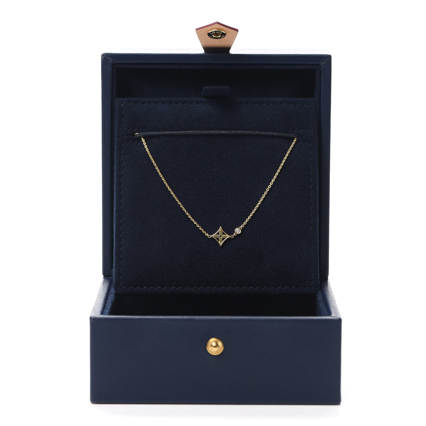 18K Yellow Gold Diamond Idylle Blossom Pendant Necklace