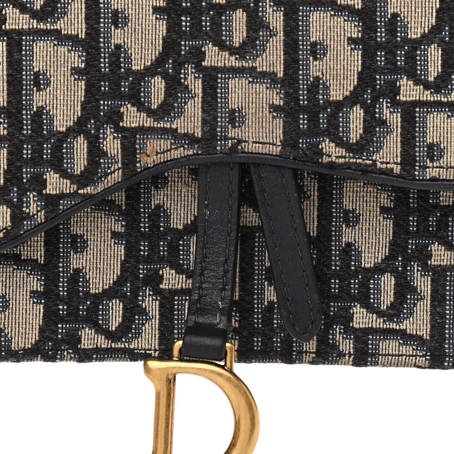 Oblique Saddle Belt Bag Blue