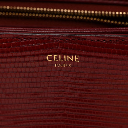 Celine Lizard Medium Triomphe Light Burgundy 6 of 12