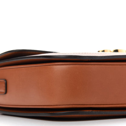 Celine Textile Natural Calfskin Large Triomphe Tan White 8 of 9