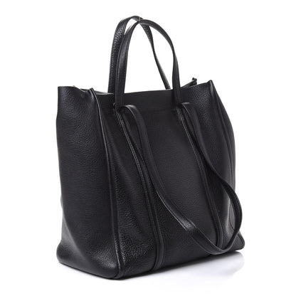 Marc Jacobs Grained Calfskin The Tag Tote Black 2 of 4