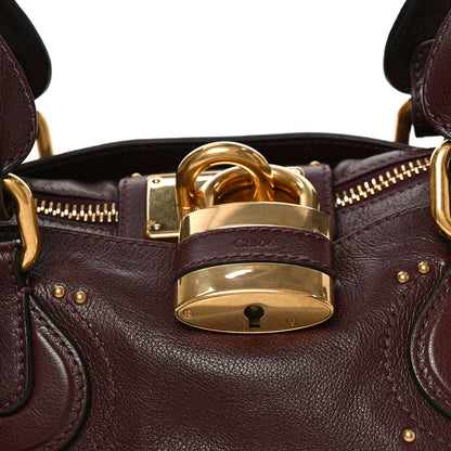 Chloe Grained Buffalo Paddington Grenat 8 of 10