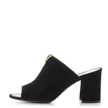 Louis Vuitton Suede Bahiana Mules 38 Black 1 of 8