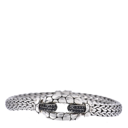 John Hardy Sterling Silver Black Sapphire Kali Station Bracelet 1 of 4