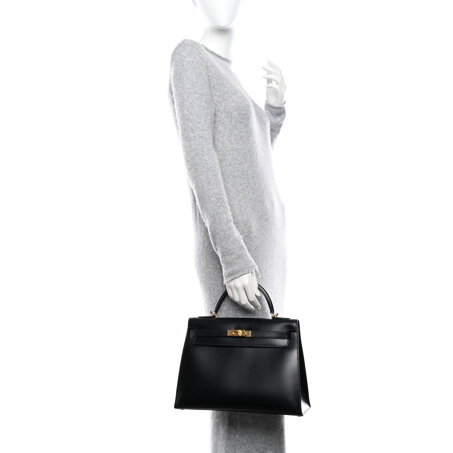 Hermes Box Kelly Sellier 32 Black 2 of 11