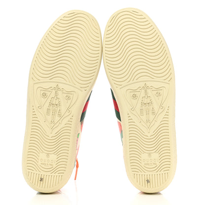 Gucci Calfskin Web Strawberry Print Womens Ace Sneakers 36 Ivory Red Green 5 of 10