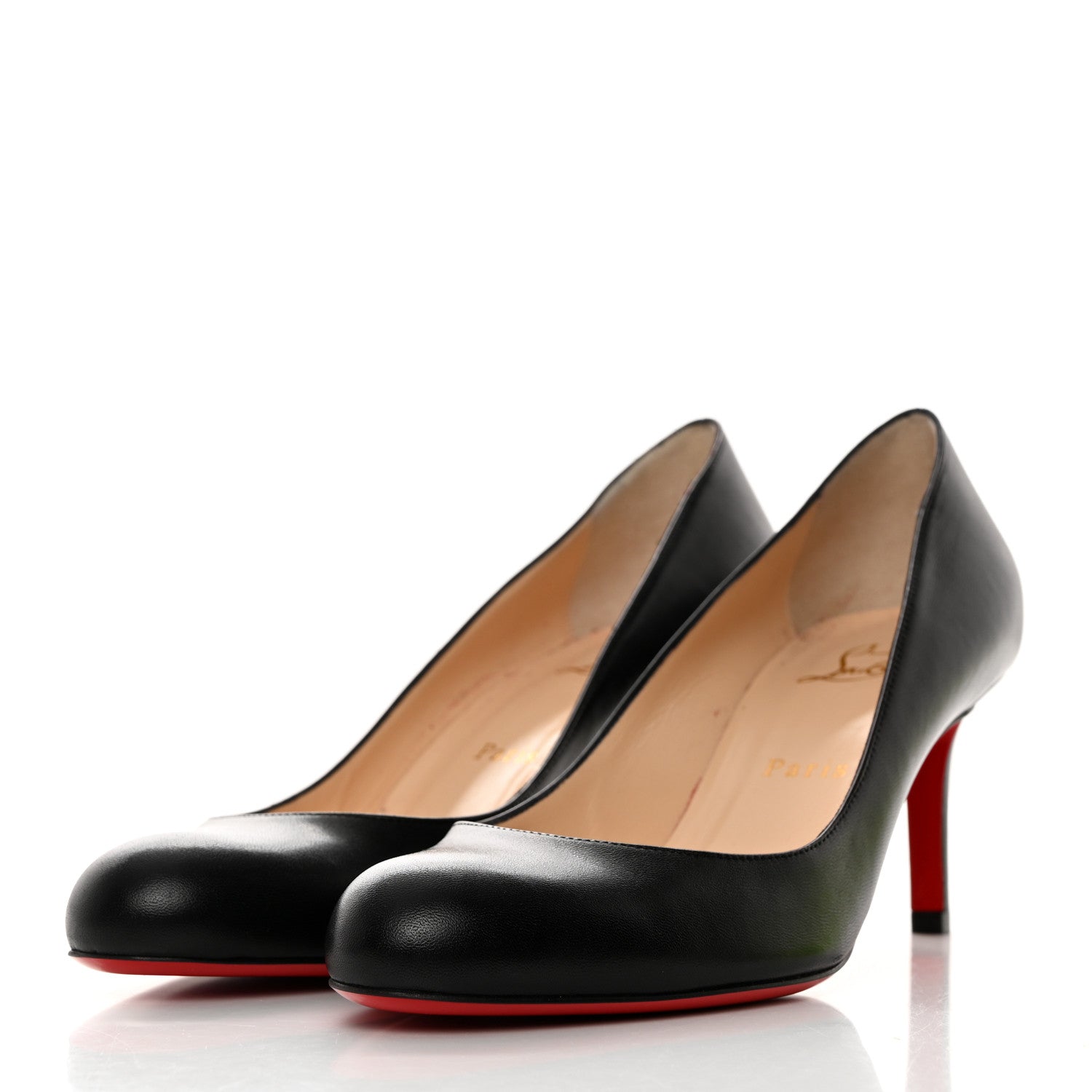 Christian Louboutin Kid Simple 70 Pumps 37.5 Black 3 of 8