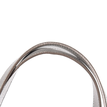 Saint Laurent Metallic Calfskin Large Shopping Tote Silver 10 of 16