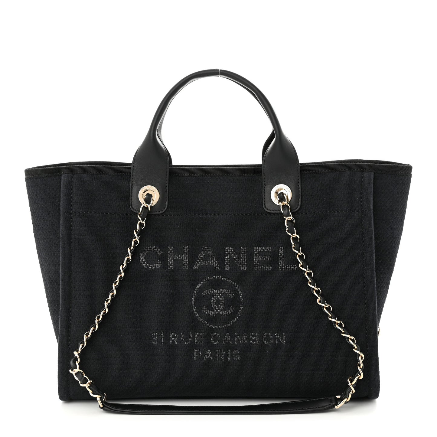 Mixed Fibers Small Deauville Tote Black