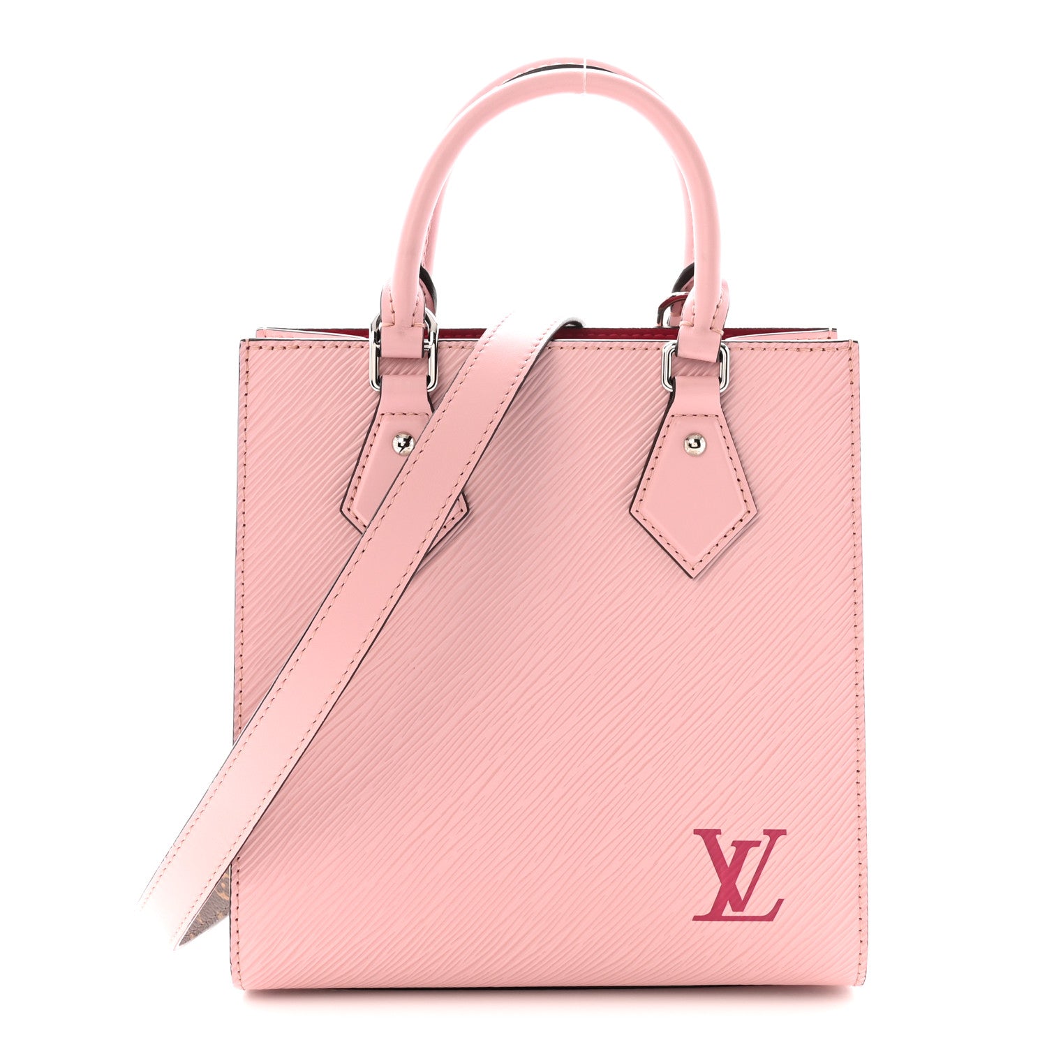 Louis Vuitton Epi Sac Plat BB Rose Ballerine 1 of 9