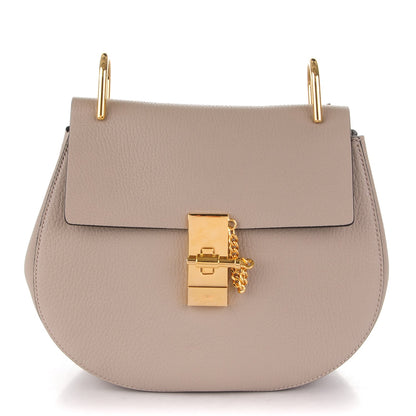 Chloe Grained Lambskin Drew Shoulder Bag Motty Grey 1 of 8