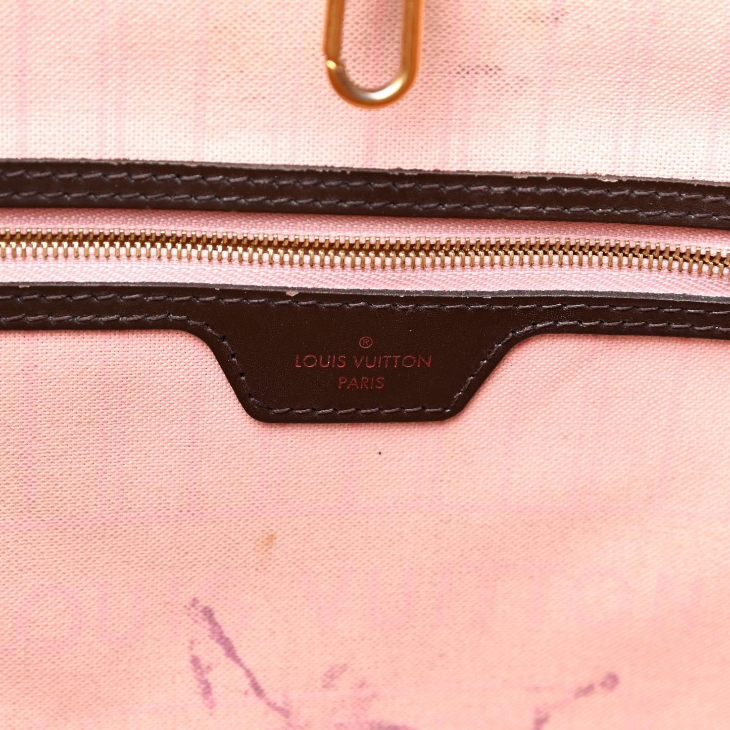 Damier Ebene Neo Neverfull MM Rose Ballerine