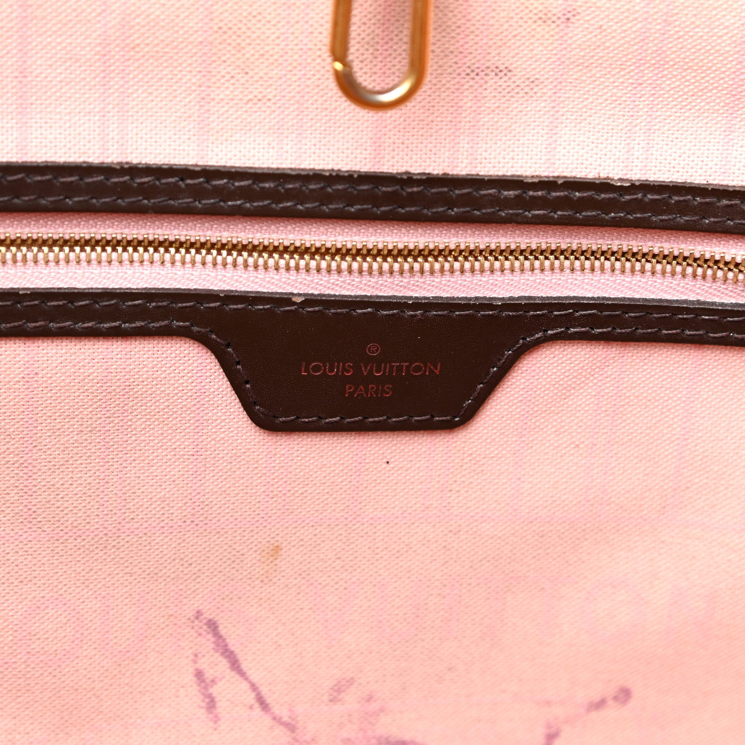 Louis Vuitton Damier Ebene Neo Neverfull MM Rose Ballerine 7 of 31