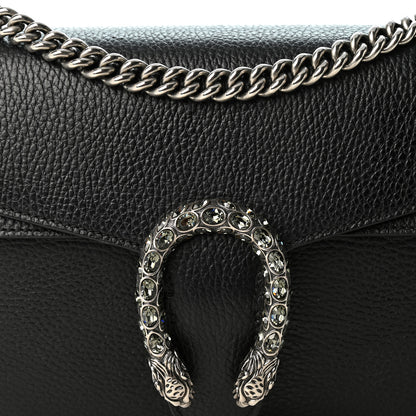 Gucci Pebbled Calfskin Small Dionysus Shoulder Bag Black 8 of 12