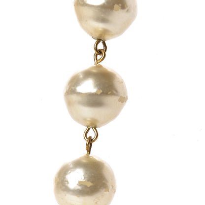 Chanel Pearl Short Necklace Gold 6 of 6