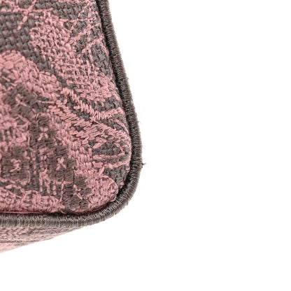 Christian Dior Canvas Toile De Jouy Embroidered Medium Lady D-Lite Gray Pink 12 of 13