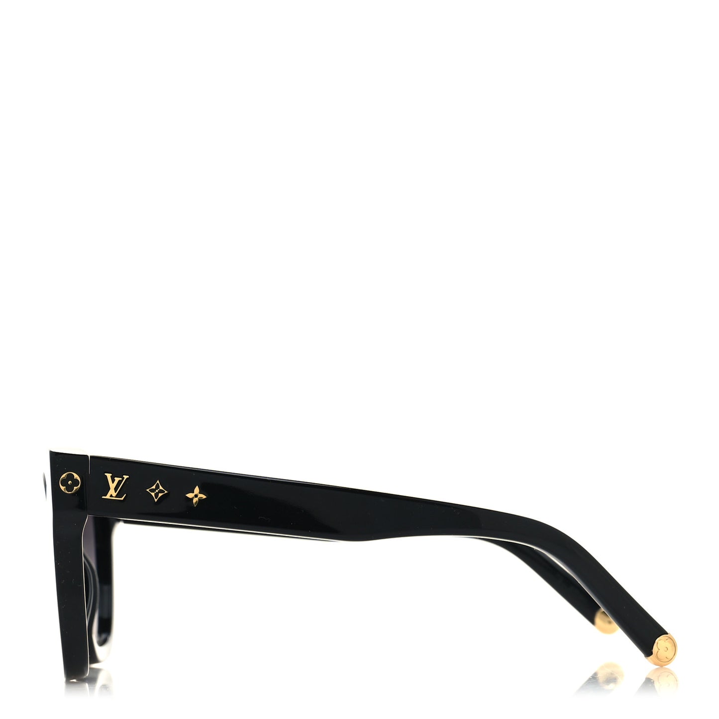 Acetate My Monogram Square Sunglasses Z1523W Black