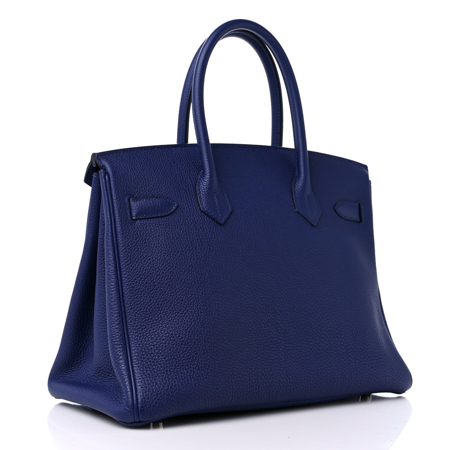 Hermes Togo Swift Officier Birkin 30 Bleu Encre Rouge H 3 of 9