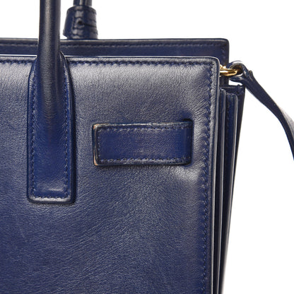Saint Laurent Calfskin Nano Sac De Jour Dark Blue 11 of 19