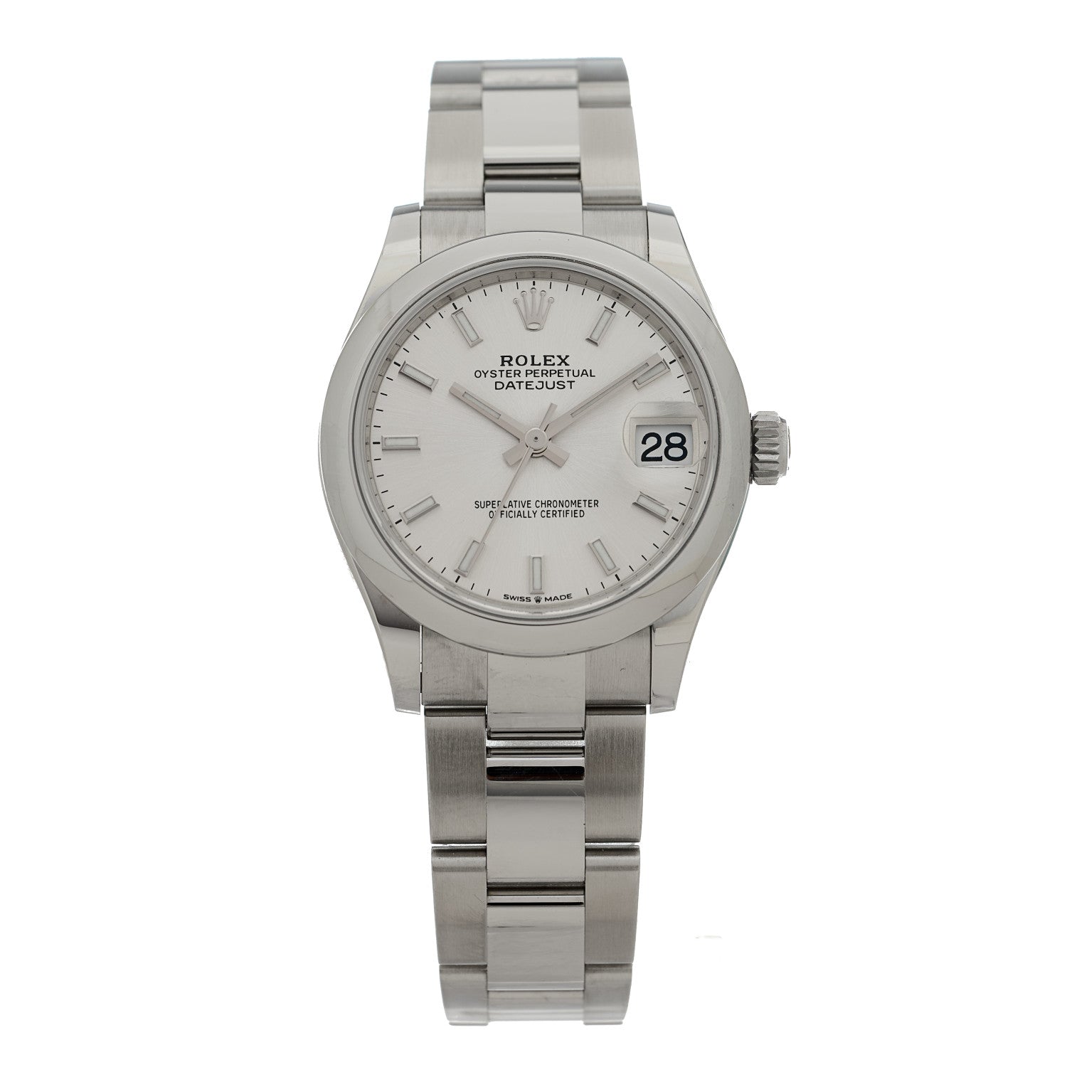 Rolex Stainless Steel 31mm Oyster Perpetual Datejust Watch Silver 278240 1 of 5