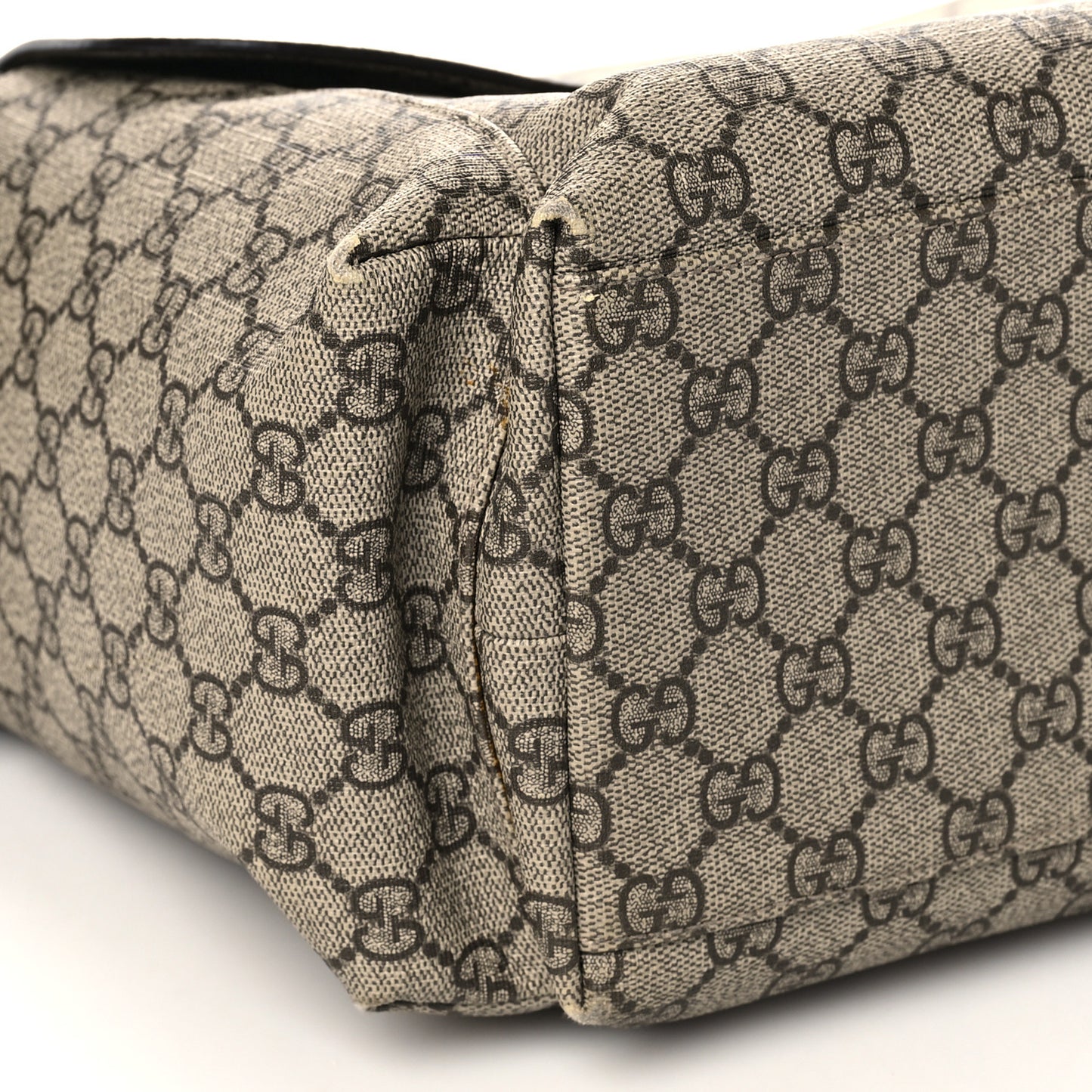 GG Plus Monogram Messenger Diaper Bag Dark Brown