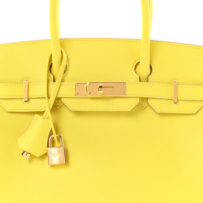 Hermes Epsom Birkin 30 Lime 15 of 21