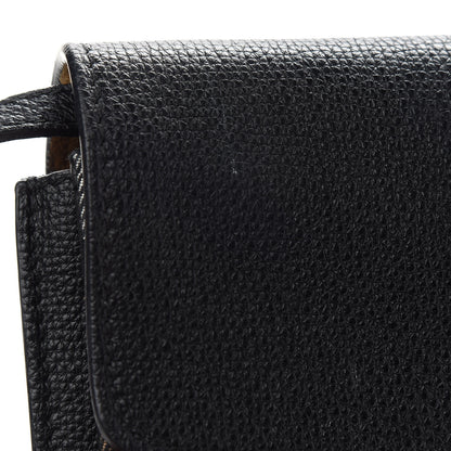 Burberry Derby Calfskin House Check Small Macken Crossbody Bag Black 11 of 14