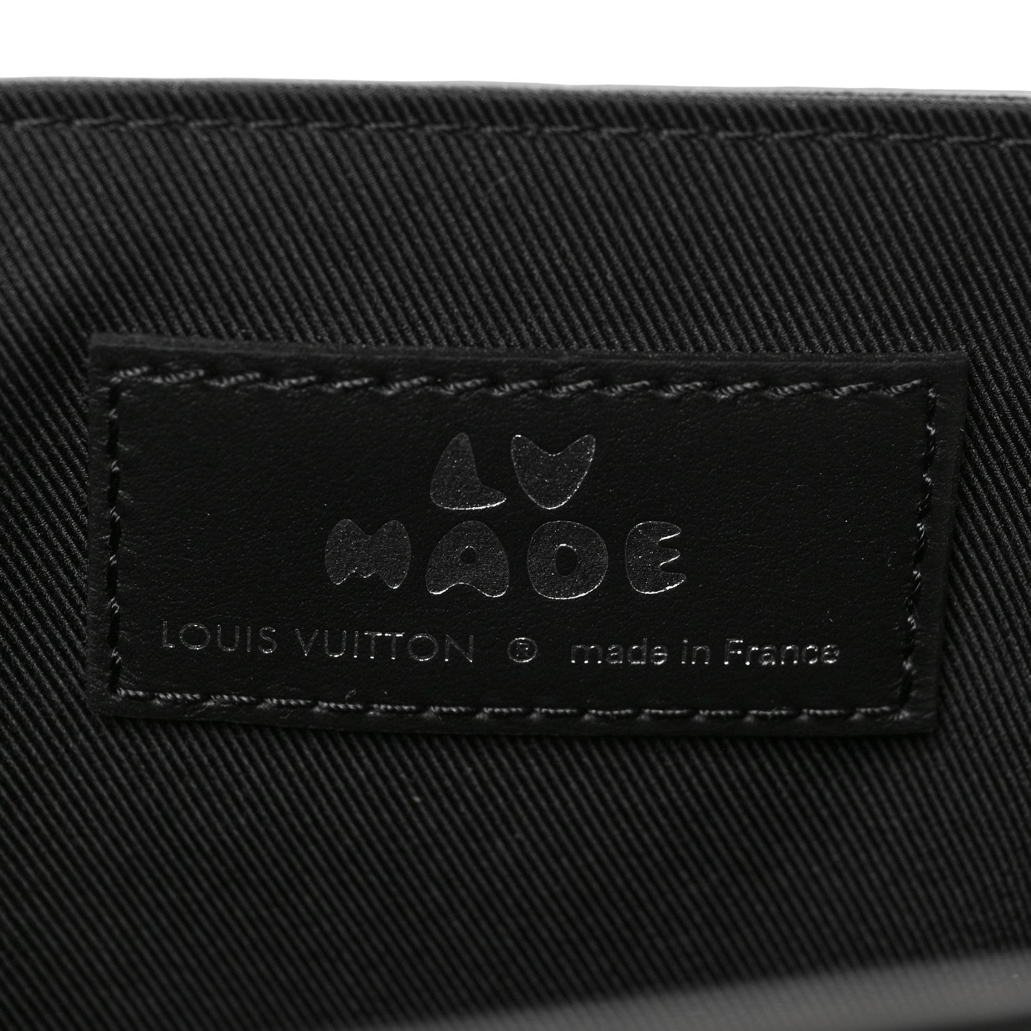 Louis Vuitton X NIGO Taurillon Monogram Denim Drip Besace Tokyo Black 6 of 8