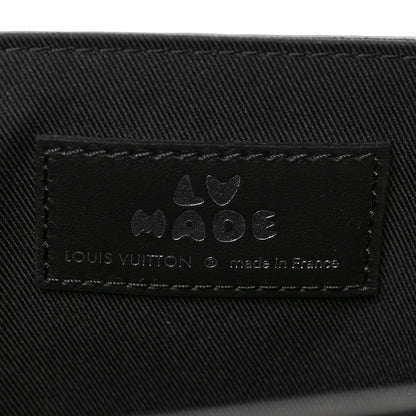 Louis Vuitton X NIGO Taurillon Monogram Denim Drip Besace Tokyo Black 6 of 8