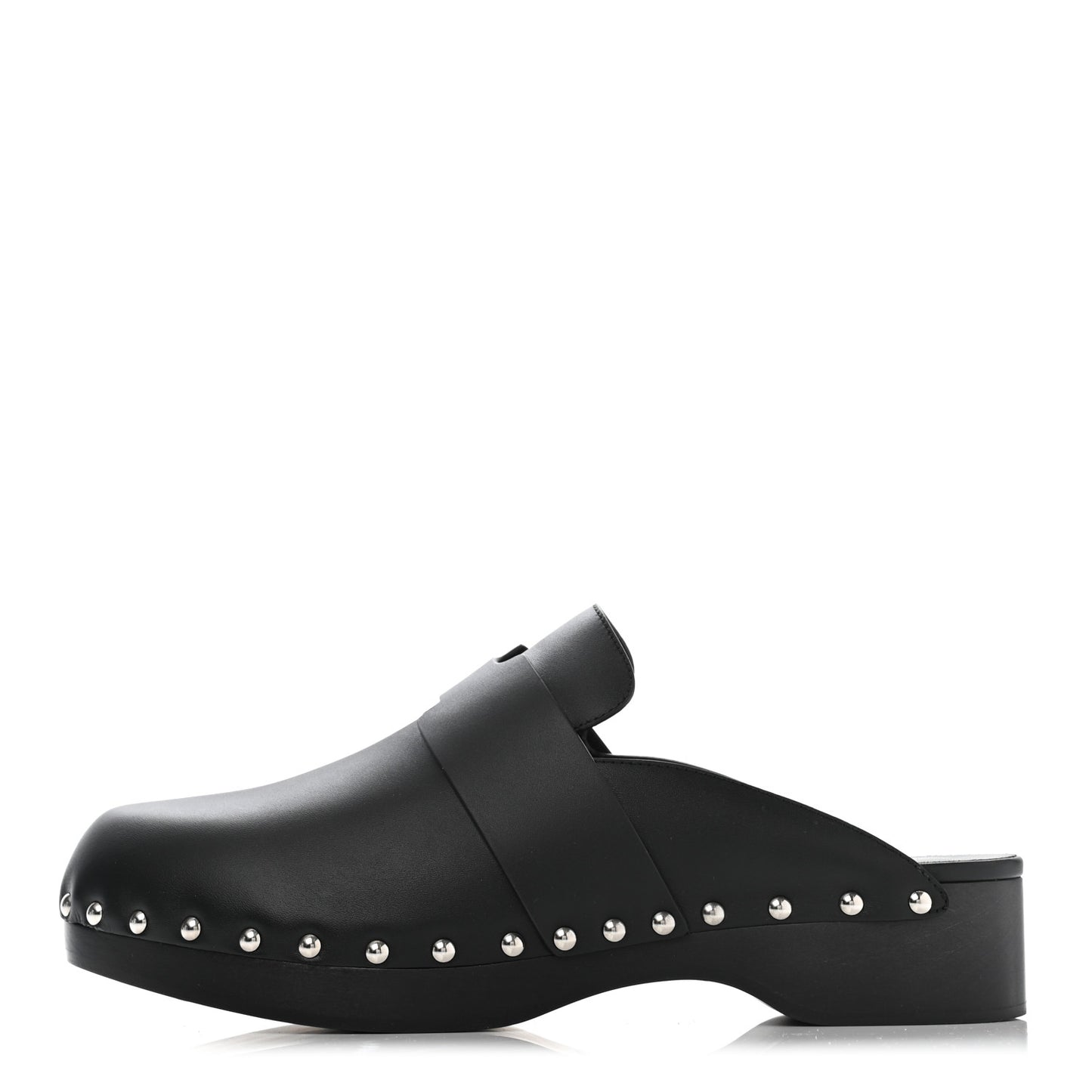 Calfskin Calya Mules 40 Black