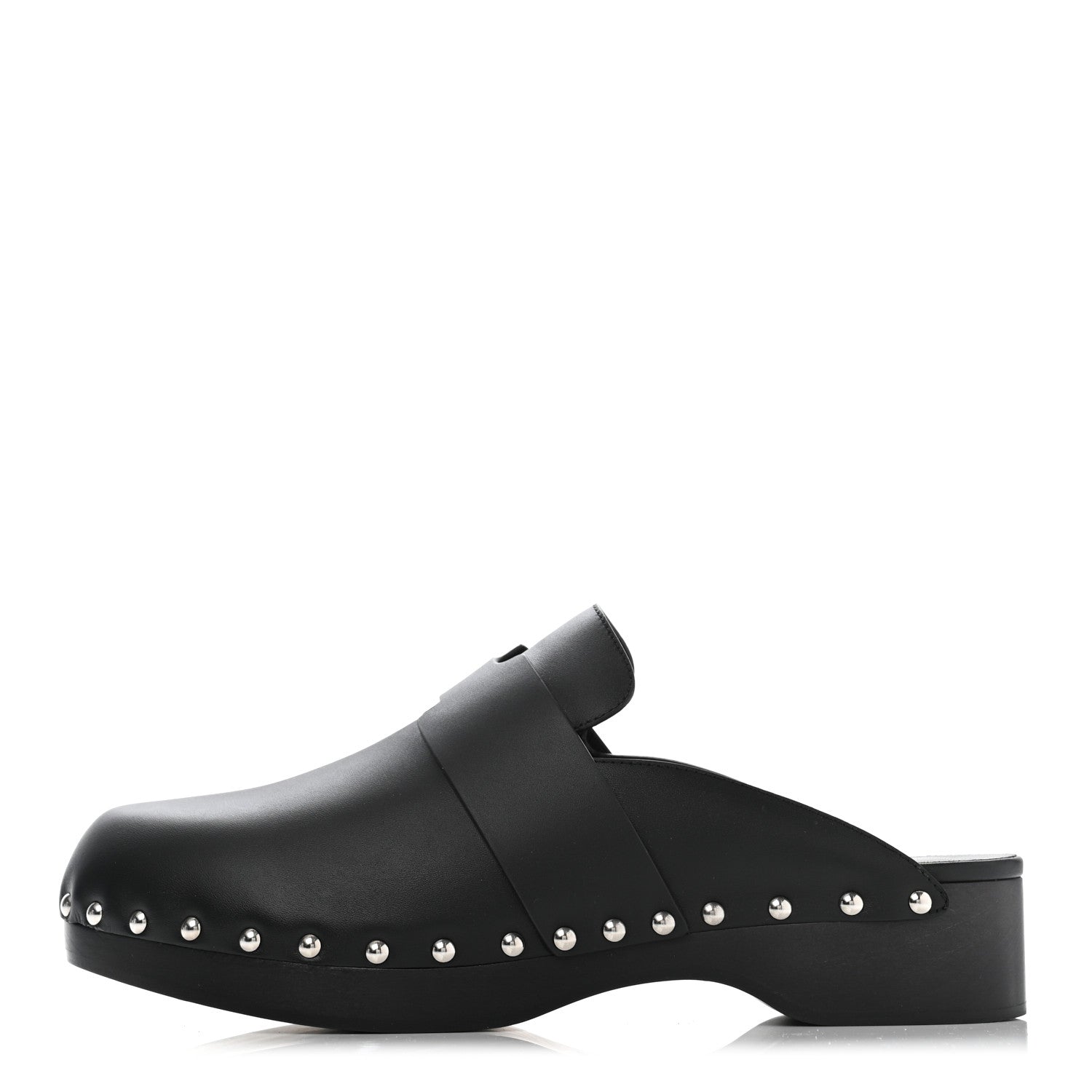 Hermes Calfskin Calya Mules 40 Black 1 of 10