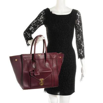 Celine Smooth Calfskin Mini Envelope Luggage Wine 2 of 9