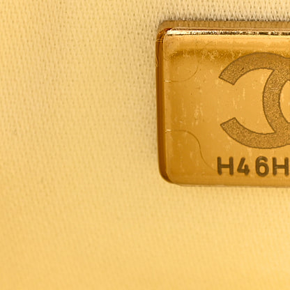 Chanel Caviar Quilted Mini Chanel 25 Handbag Light Yellow 7 of 11