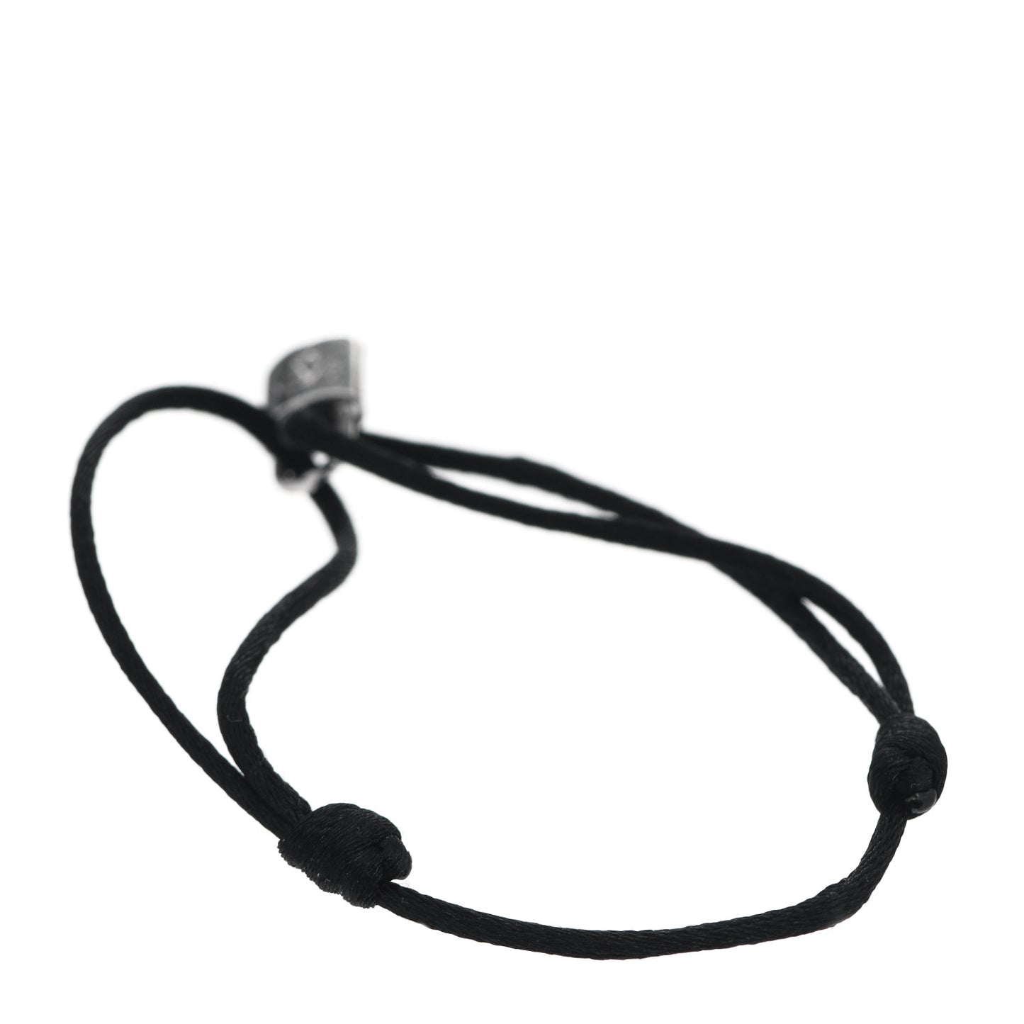 X UNICEF Sterling Silver Lockit Bracelet Black