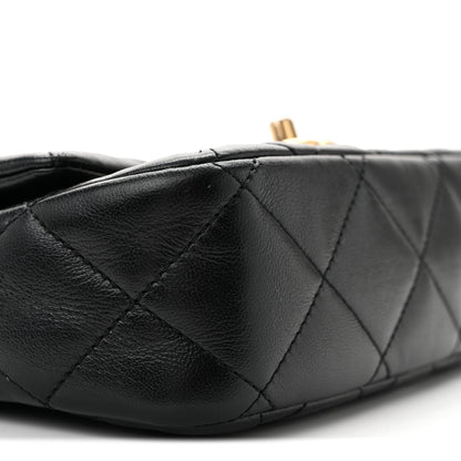 Chanel Shiny Lambskin Quilted Mini Sweetheart Flap Black 9 of 12