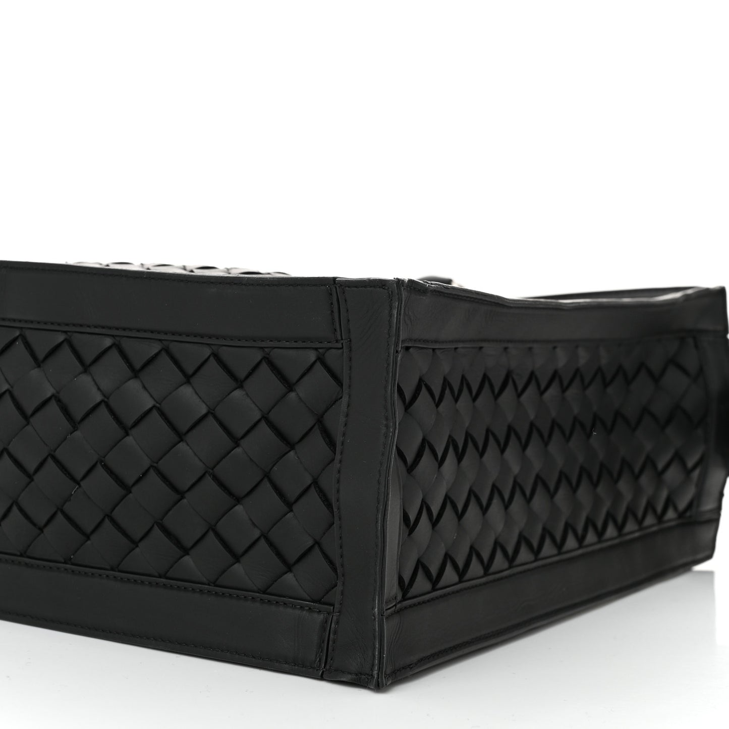 Nappa Intrecciato Briefcase Black