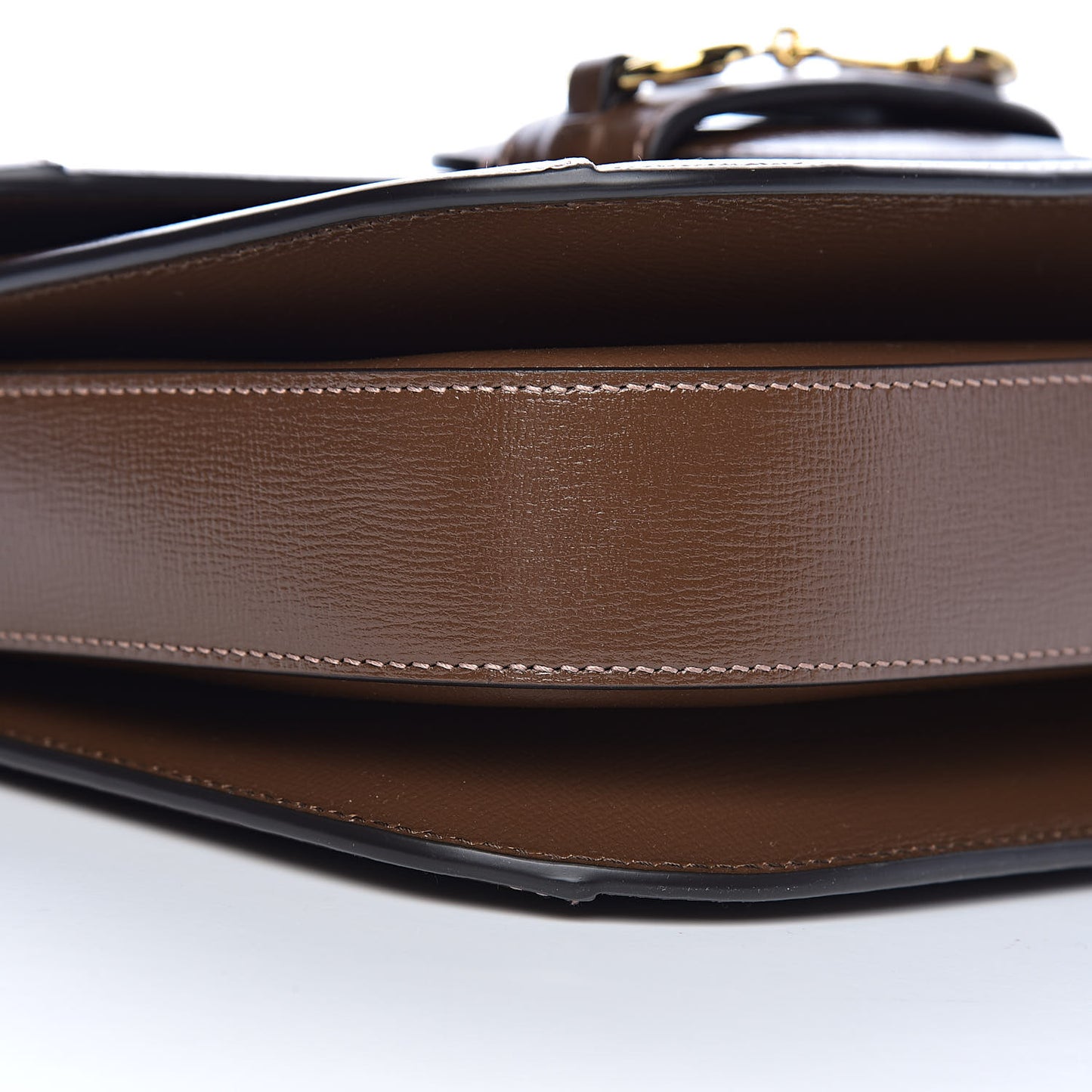 GG Supreme Monogram Horsebit 1955 Shoulder Bag Beige Brown Sugar