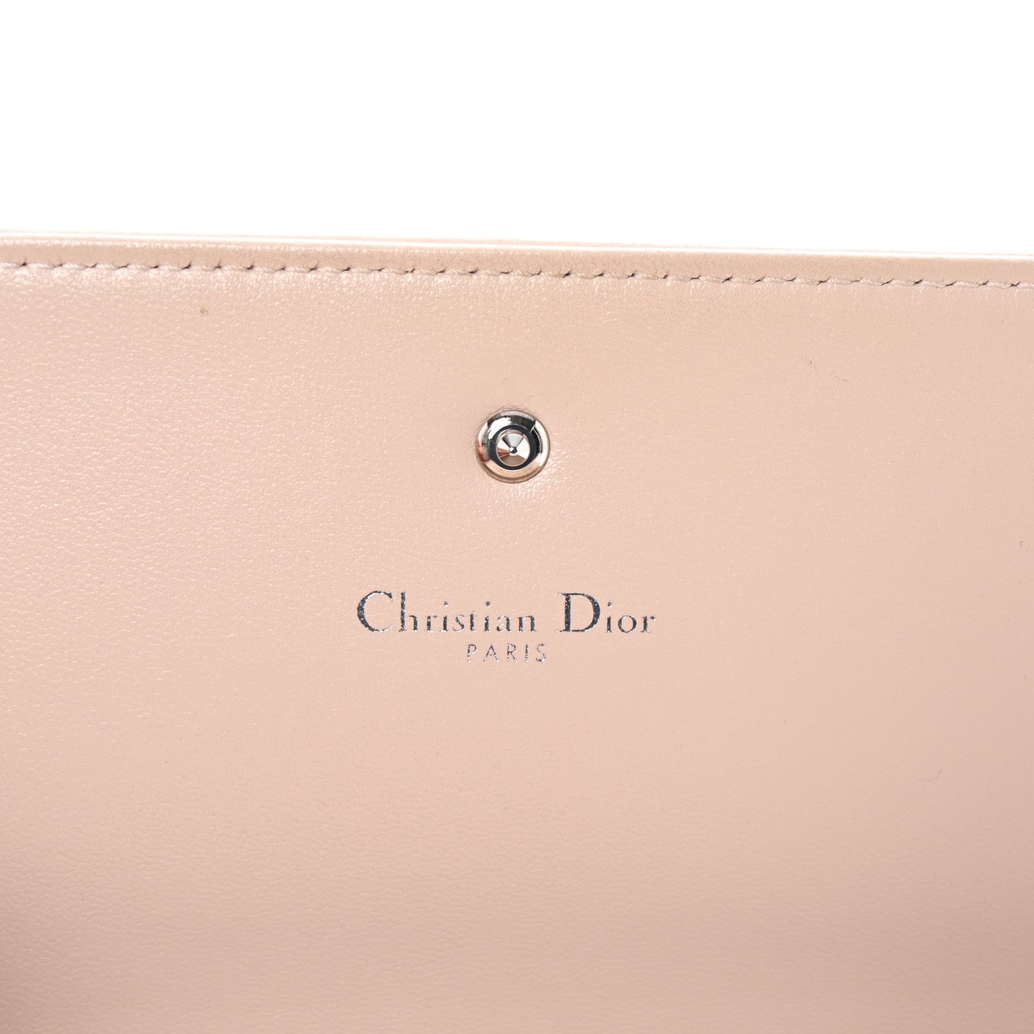 Christian Dior Grained Calfskin Diorama Croisiere Chain Wallet Pink 6 of 10